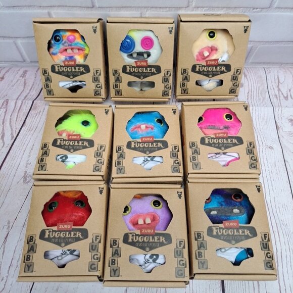 Fuggler (ZURU) Other - BABY FUGG Mini Zuru FUGGLER Complete Set of 9 FUGGLERS BABY FUGGS Ugly Monsters